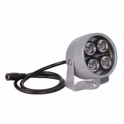 Lampu IR Infrared Night Vision Illuminator 4 LED for CCTV - PT4040 - Silver — gambar 3