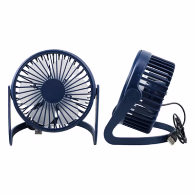 HARKO Kipas Angin Meja Portable Desk Fan USB 5 Inch 2.5W - YZ-007 - Dark Blue — gambar 3
