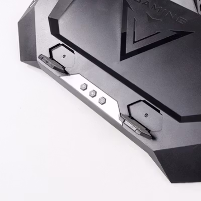 NUOXI MC Cooling Pad Laptop Gaming Kipas Pendingin RGB 2 Fan 18 Inch - X500 - Black/Red — gambar 3