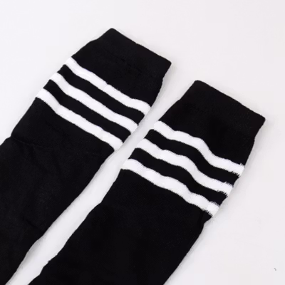 AOLITE Kaos Kaki Panjang Cosplay Sock Wanita All Size - AO0540 - Black — gambar 3