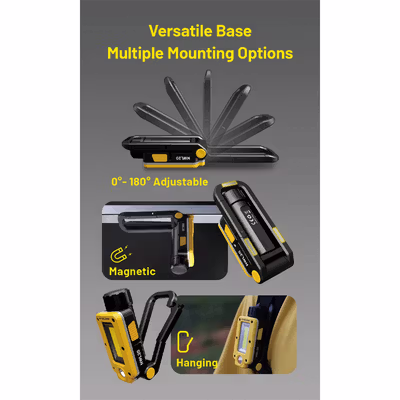 NITECORE Senter LED COB Rechargeable Waterproof IPX5 600 Lumens - NWL20 - Black/Yellow — gambar 3