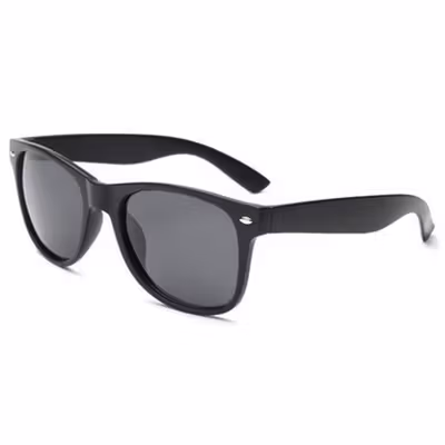 AOFLY Kacamata Retro Style Pria Wanita UV Protection Sunglassses - 1125 - Black — gambar 3