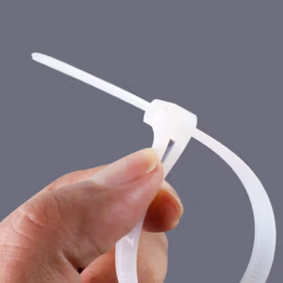 TaffGUARD Kabel Ties Cable Organizer Reusable 8x200mm 100 PCS - NL8 - White — gambar 3
