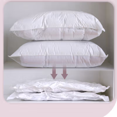 TaffPACK Kantong Plastik Vakum Pakaian Multisize 10 PCS Hand Pump - SN11 - White — gambar 3