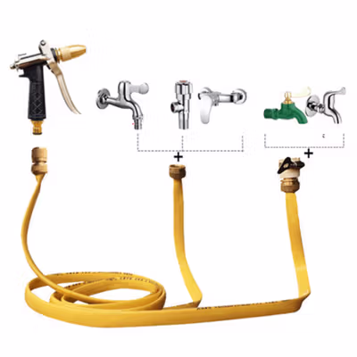 BOWEI Semprotan Cuci Mobil dengan Selang Air 10M - B350 - Yellow — gambar 3
