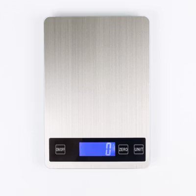 DHOME Timbangan Dapur Mini Digital Scale 15kg 1g - JJ210 - Silver — gambar 3