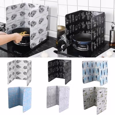 AWOO Pelindung Anti Cipratan Minyak Aluminium Foil Plate - A01 - Black — gambar 3