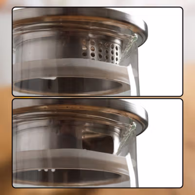 BORREY Teko Pitcher Kaca Tahan Panas Api Water Jug Borosilicate 1.5L - BRO-046 - Transparent — gambar 3