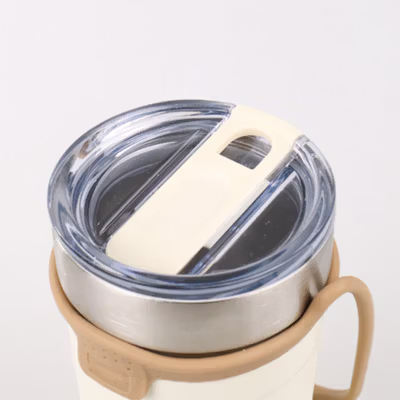 Botol Minum Tumbler Air Panas Dingin Stainless Steel 550ml - TS-8766 - White — gambar 3