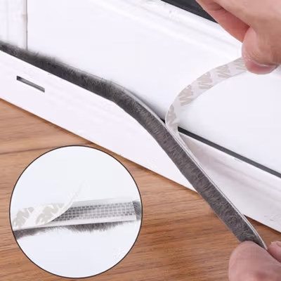 TaffHOME Lis Strip Pintu Door Noise Insulation Dusting Tape 5Mx9mmx9mm - KK-061 - Gray — gambar 3