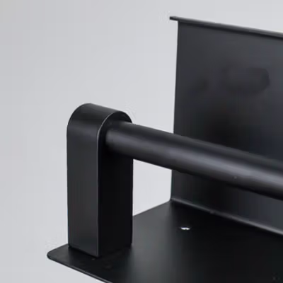 HOUSEEN Gantungan Tempat Tisu Toilet Tissue Wall Mount - K-56 - Black — gambar 3