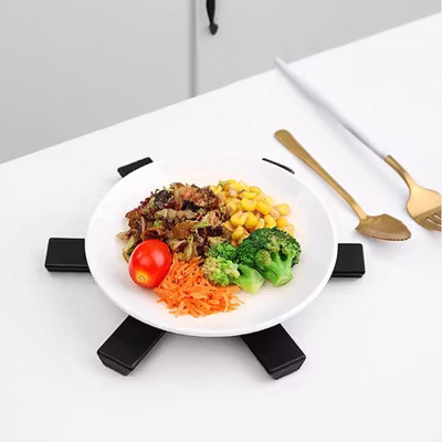 PENGHUI Alas Insulasi Heat Insulation Pad Dish Placemat Pot Pan 19cm - L-19 - Black — gambar 3