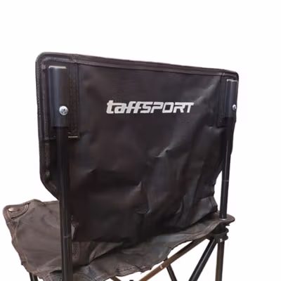 TaffSPORT Kursi Lipat Portable Outdoor Folding Chair L 38x38x65cm - DFC001 - Black — gambar 3