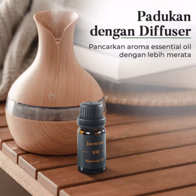 INKEEY Essential Oil Fragrance Minyak Aromatherapy 10ml Jasmine - IK077 - Black — gambar 3