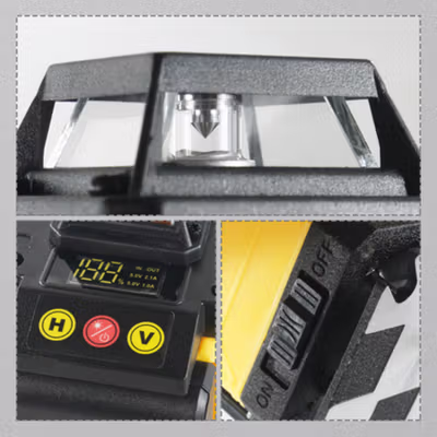 Taffware Laser Level Self Leveling 4D 16 Lines Waterproof with Remote - PR-16A - Yellow — gambar 3