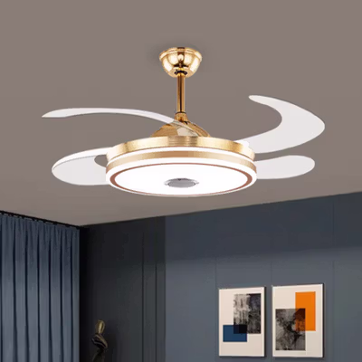 SOVE Kipas Angin Gantung Lampu LED Tri Color Bluetooth Music 42 Inch - SW-84 - Golden — gambar 3