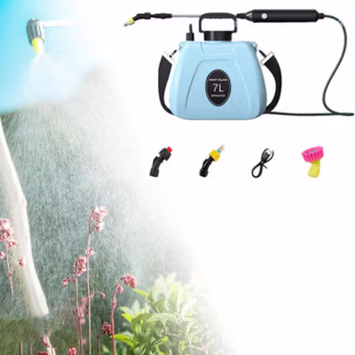 TaffHOME Semprotan Tanaman Elektrik Sprayer Shoulder Type 2000mAh 8L - VK7 - Blue — gambar 3