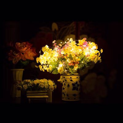 TaffLED Lampu Hias String Lights Tumblr Battery Waterproof 50 LED 5M - G5 - Warm White — gambar 3