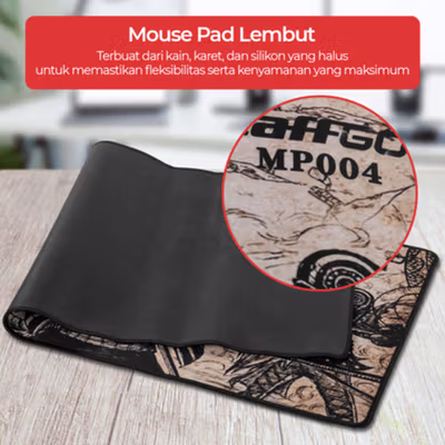TaffGO Professional Gaming Mouse Pad XL Desk Mat 800x300x2mm One Piece - MP004 - No Color — gambar 3