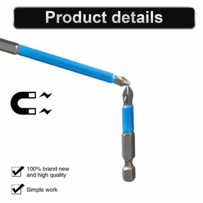 DIZAINLIFE Kepala Obeng Plus Phillips Magnetic Screwdrivers PH2 5 PCS - S2 - Blue — gambar 3