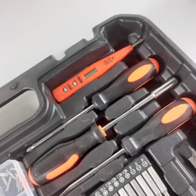 FEITUO Alat Perkakas Bor Listrik Cordless Palu Tang Obeng 57 in 1 - JG-076 - No Color — gambar 3