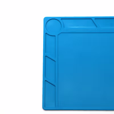 LUXIANZI Alas Matras Solder Heat Insulation Soldering Mat 340x230mm - S-120B - Blue — gambar 3