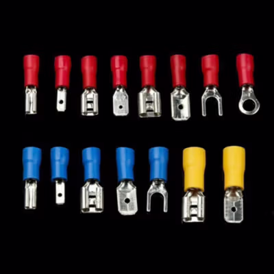 Taffware Skun Terminal Gepeng Insulated Connector Male Female 280 PCS - GB20 - Multi-Color — gambar 3