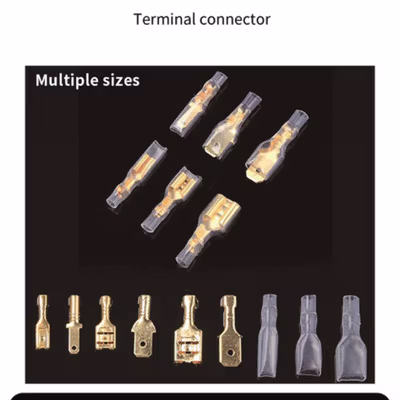 Taffware Skun Terminal Gepeng Insulated Connector Male Female 720 PCS - GB7 - Multi-Color — gambar 3
