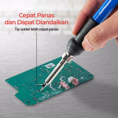 Taffware Solder Adjustable Temperatur 200-450 Derajat Celcius 220V 60W - CS-31 B - Blue — gambar 3