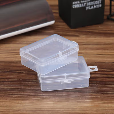 Kotak Perhiasan Aksesoris Plastic Storage Jewelry Box - PJ322 - Transparent — gambar 3