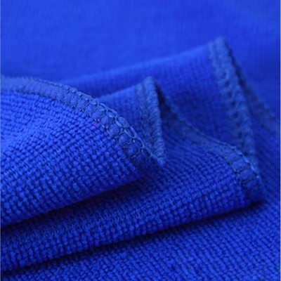 HAIFENG Kain Lap Microfiber Mobil Cleaning Towel Soft High Absorption 30x60cm - HF30 - Blue — gambar 3