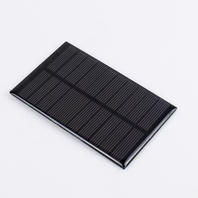 Taffware Solar Panel Mini Polycrystalline DIY Power Bank 5V 1.1W 220mA - Black — gambar 3