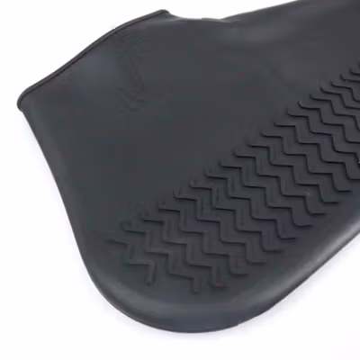 Darden Sarung Sepatu Anti Air Silicone Elastic Non Slip Shoe Cover M - SC32 - Black — gambar 3