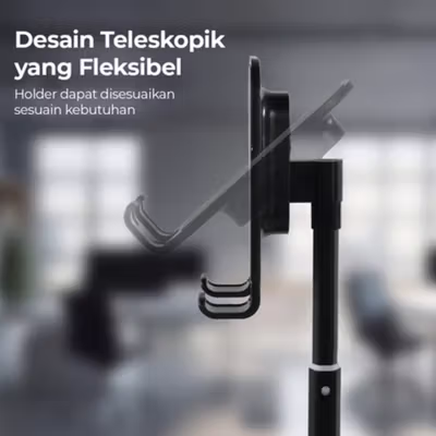 AIEACH Dudukan Smartphone Desktop Stand Holder Telescopic - K2 - Black — gambar 3