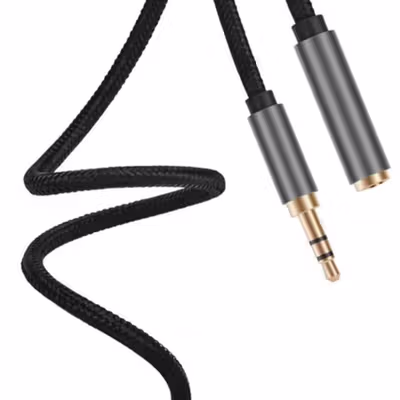 ChicRain Kabel Audio AUX 3.5mm Male to Female 1.5M - 8535 - Black — gambar 3