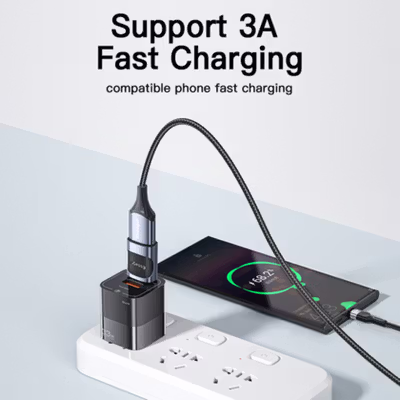 ESSAGER OTG USB Type C to Type A 3.0 Adapter Fast Charging 3A - EZJCA-XL01 - Black — gambar 3