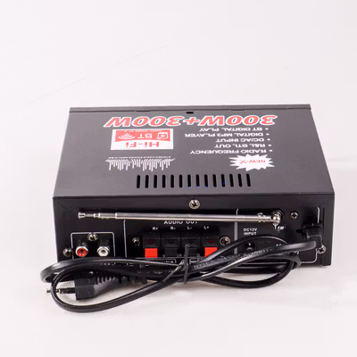 TaffSTUDIO Bluetooth EQ Audio Amplifier Karaoke Home Theater FM 600W - AV-298BT - Black — gambar 3