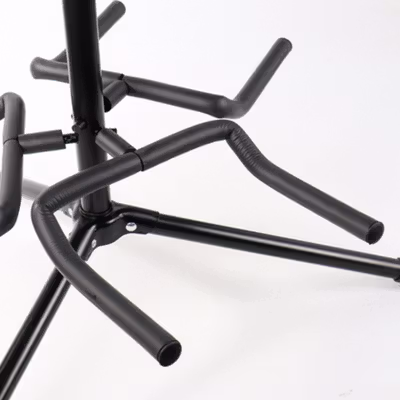 TaffSTUDIO Stand Gitar Folding 3 Dock Adjustable Besi - HG-20 - Black — gambar 3