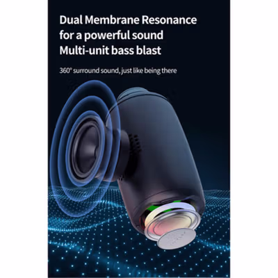 ZEALOT Portable Bluetooth Active Speaker RGB 10W - S61 - Black — gambar 3