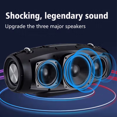 ZEALOT Portable Bluetooth Speaker Stereo Outdoor Waterproof 60W - S-67 - Black — gambar 3