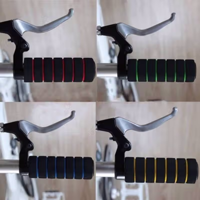 Grip Gagang Sepeda Bike Handlebar Spons Grip 1 Pair - GH-081H - Red — gambar 3