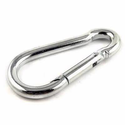 GYMTOP Carabiner Gantungan Kunci Barang Aluminium Snap Hook 7.5cm - 698 - Silver — gambar 3