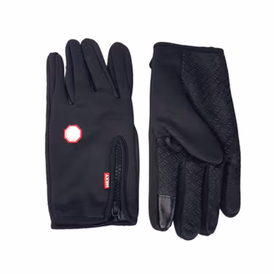 HKXY Sarung Tangan Motor Sepeda Anti Slip Touchscreen Gloves 1 Pair M - Black — gambar 3