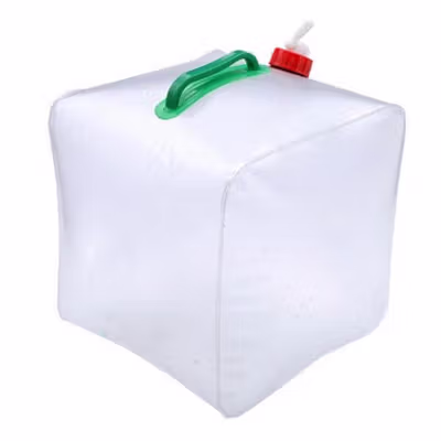 TaffSPORT Kantong Air Portable Camping Water Storage 10L - ST-116 - Transparent — gambar 3