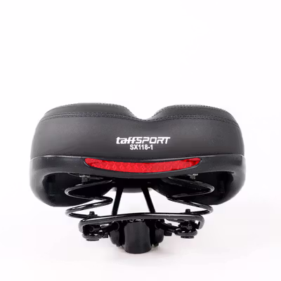 TaffSPORT Jok Sadel Sepeda Bike Saddle Shock Absorber Breathable - ZF35 - Black — gambar 3