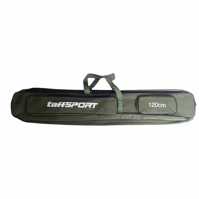 TaffSPORT Tas Pancing Joran Fishing Bag 1200D Oxford 120cm - MS20 - Green — gambar 3