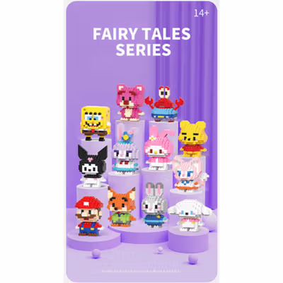 BRICKS Mainan Balok Susun Karakter Cinnamoroll LEGO Figure 144 PCS - W2601-13 - Multi-Color — gambar 3