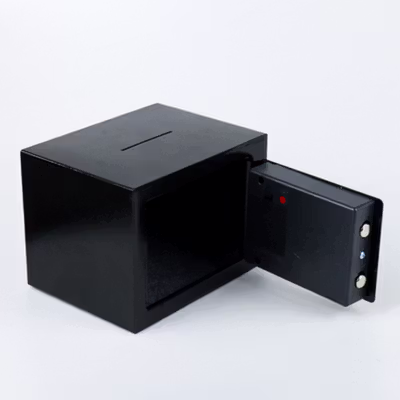 TaffGUARD Kotak Brankas Hotel Mini Password Deposit Box Coin Slot 4.6L - EB30 - Black — gambar 3