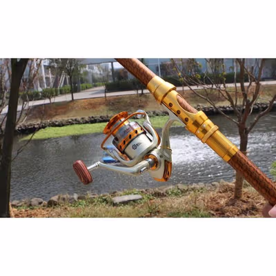 YUMOSHI REELSKING Reel Pancing EF6000 Spinning Fishing Reel 5.2:1 6000 - EF6000 - Golden — gambar 3