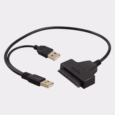 Kebidu Kabel SATA to USB 2.0 HDD/SSD Adaptor 30cm - CC017 - Black — gambar 3